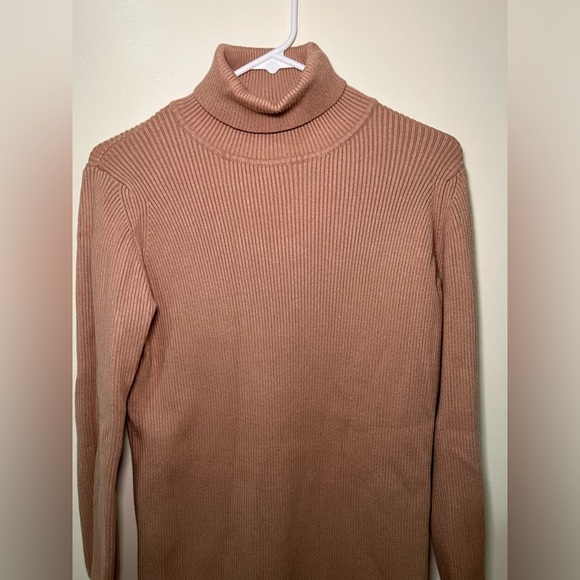 Camel Turtleneck Sweater - Picture 3 of 5